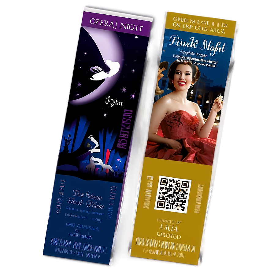 Opera Night Ticket Png 05252024 PNG