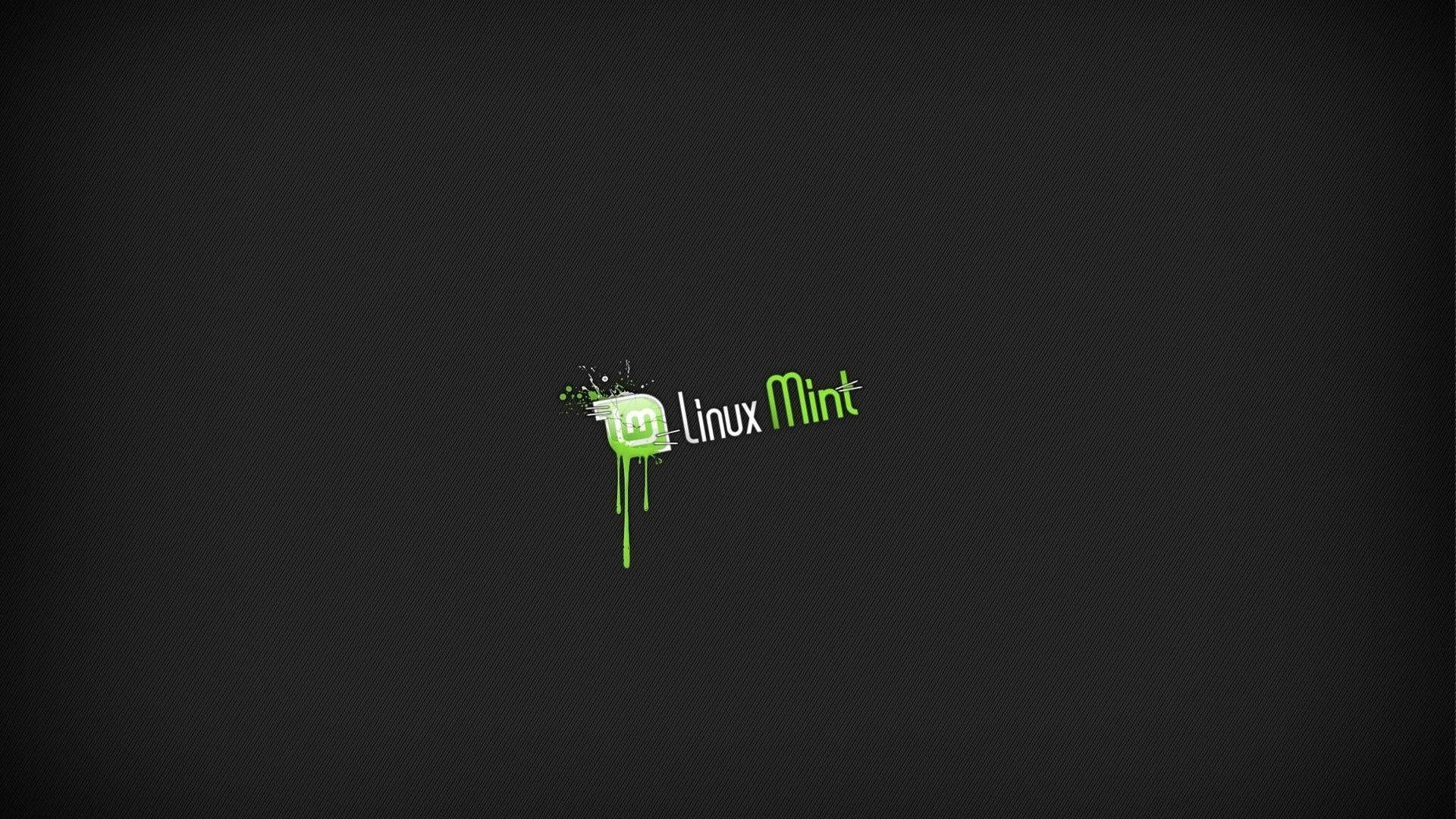 Operating System Dripping Linux Mint Logo Wallpaper