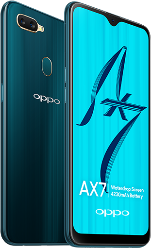 Oppo A X7 Smartphone Displayand Design PNG