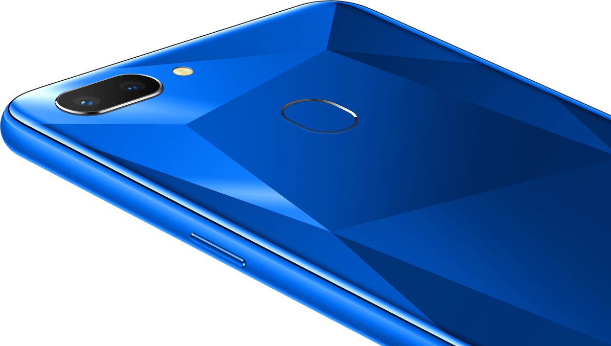 Oppo Blue Diamond Back Panel PNG