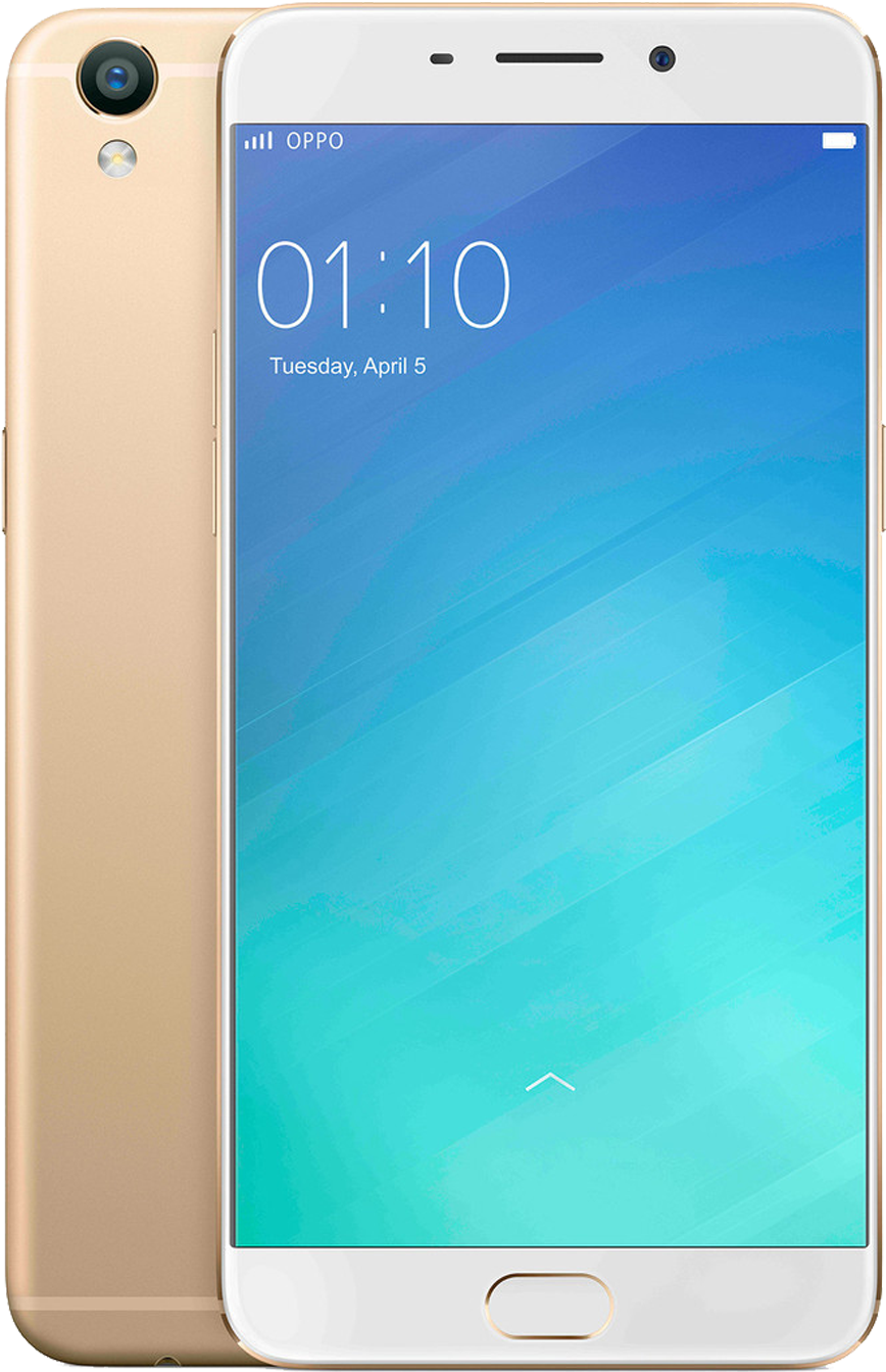 Oppo Gold Smartphone Display PNG