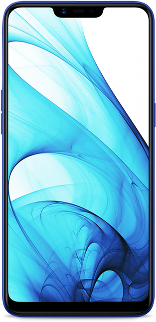 Oppo Smartphone Blue Abstract Wallpaper PNG