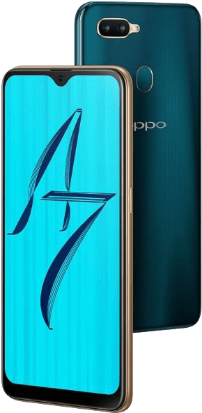 Oppo Smartphone Displayand Back View PNG