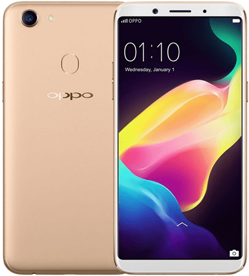 Oppo Smartphone Front Back View PNG