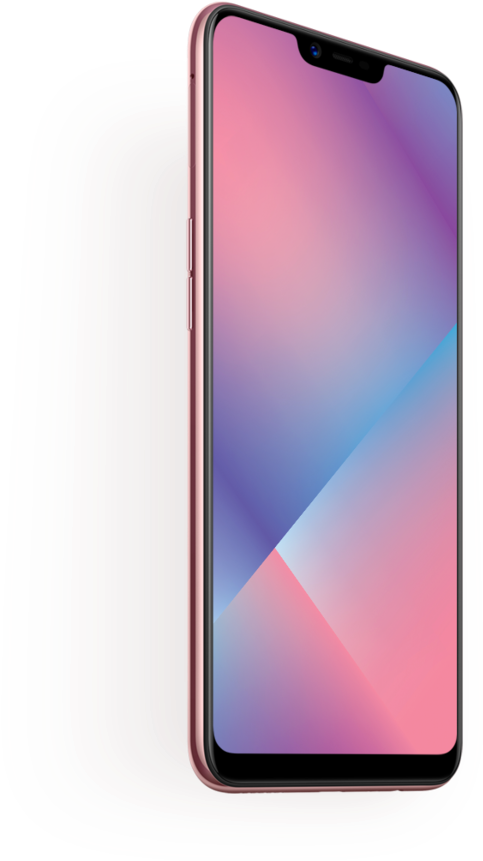 Oppo Smartphone Pink Gradient PNG