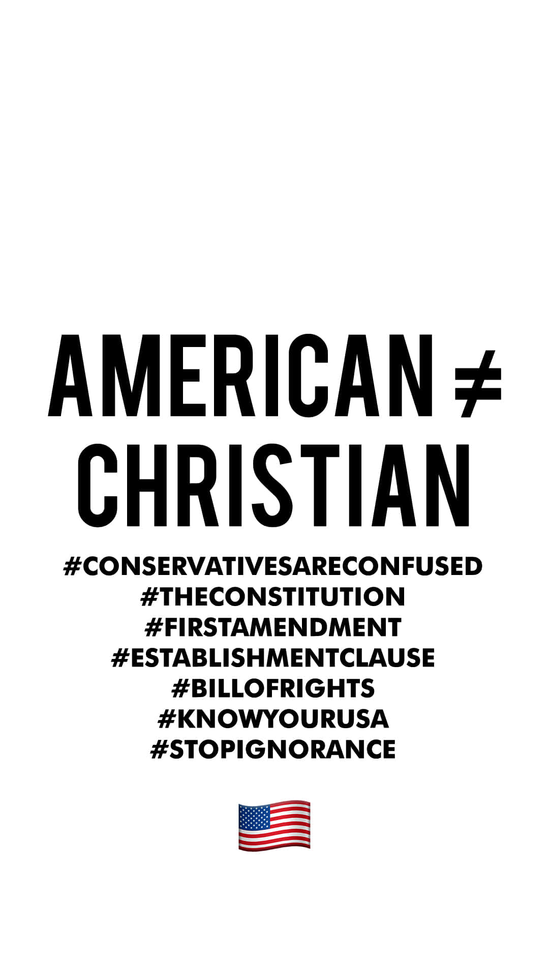 Opposition To Republican View Of A Christian America Wallpaper