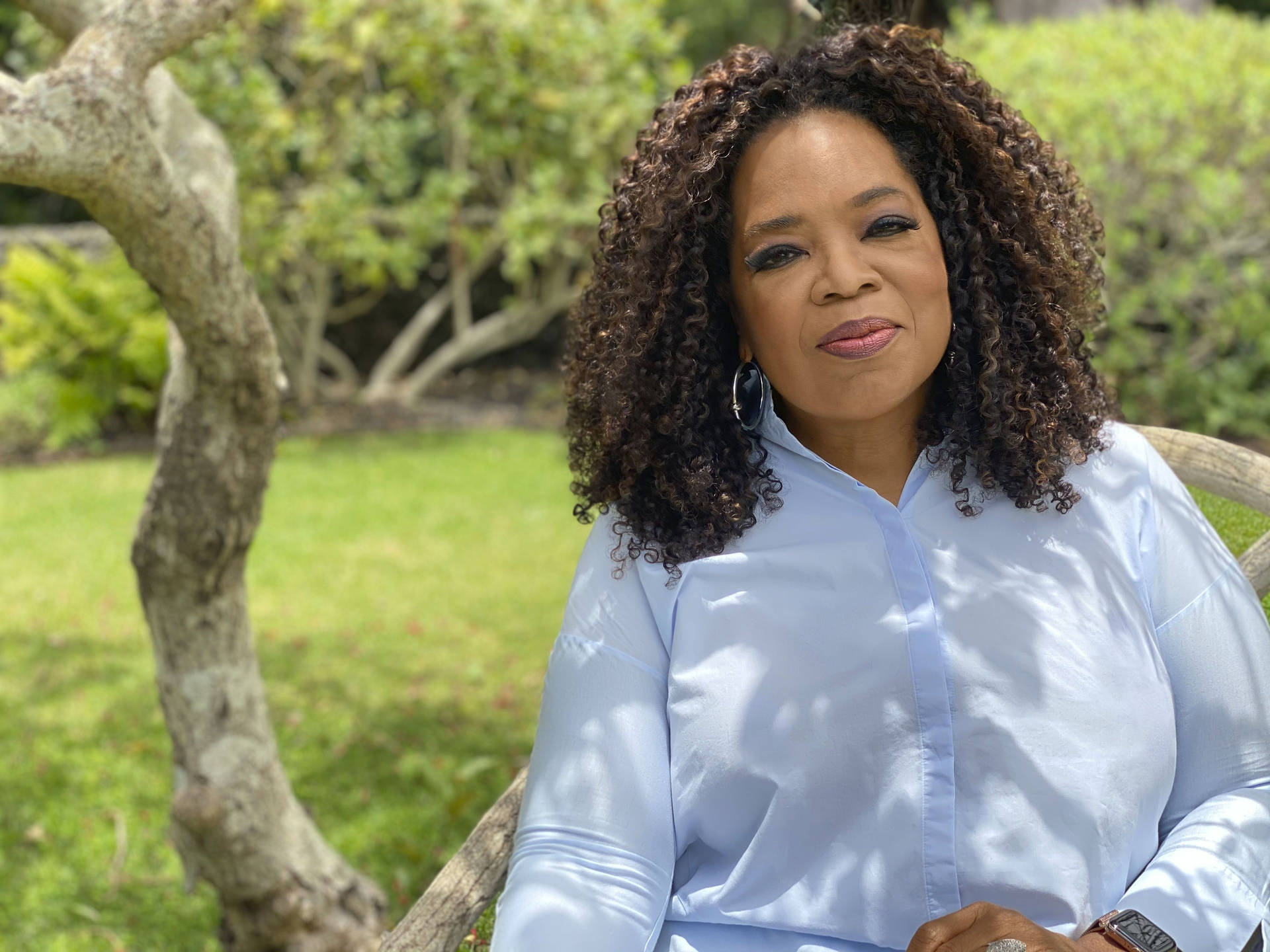 Oprah Winfrey Amerikansk Vært Striber Tribute: Wallpaper