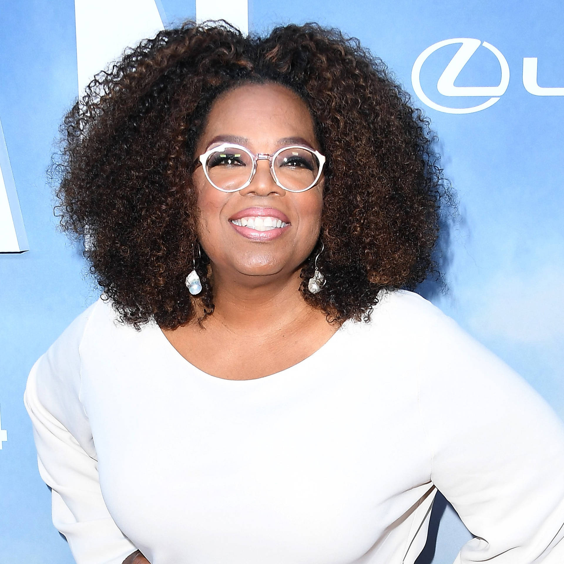 Oprah Winfrey I Hvid Wallpaper