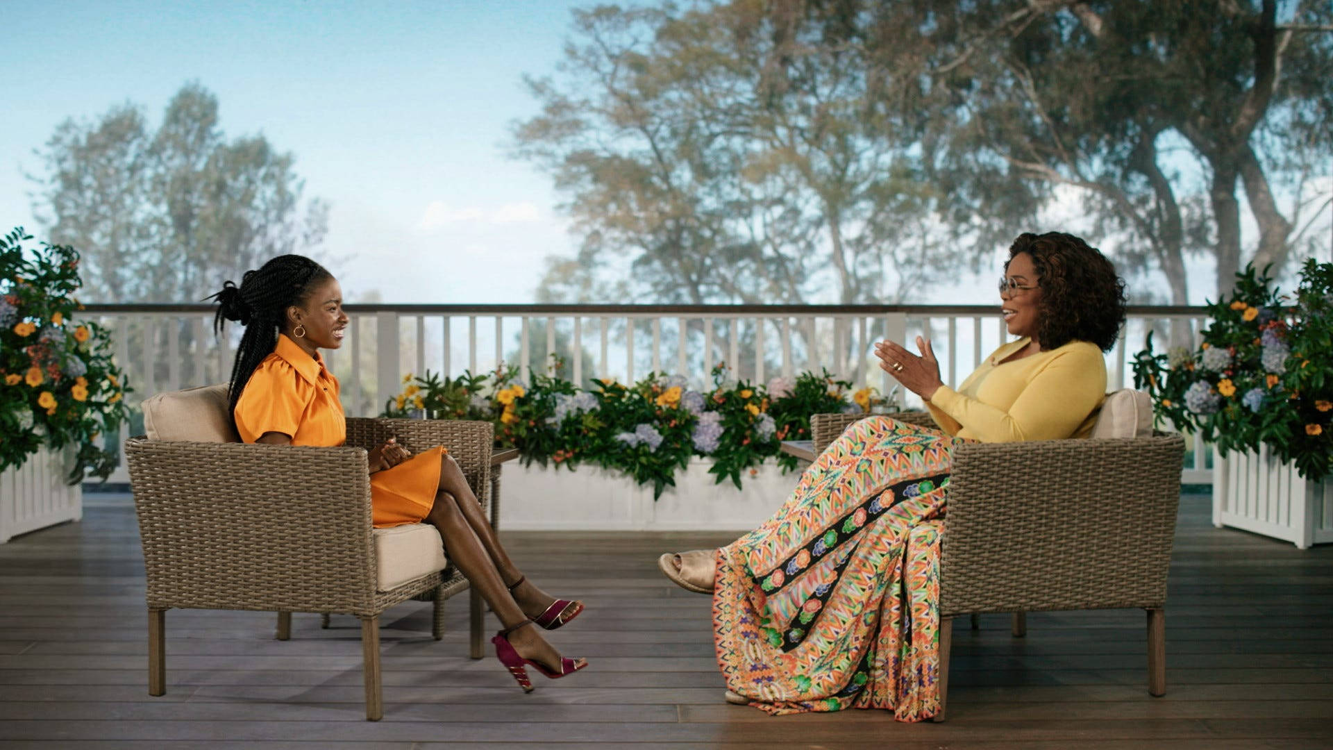 Oprah Winfrey Interview With Amanda Gorman Background