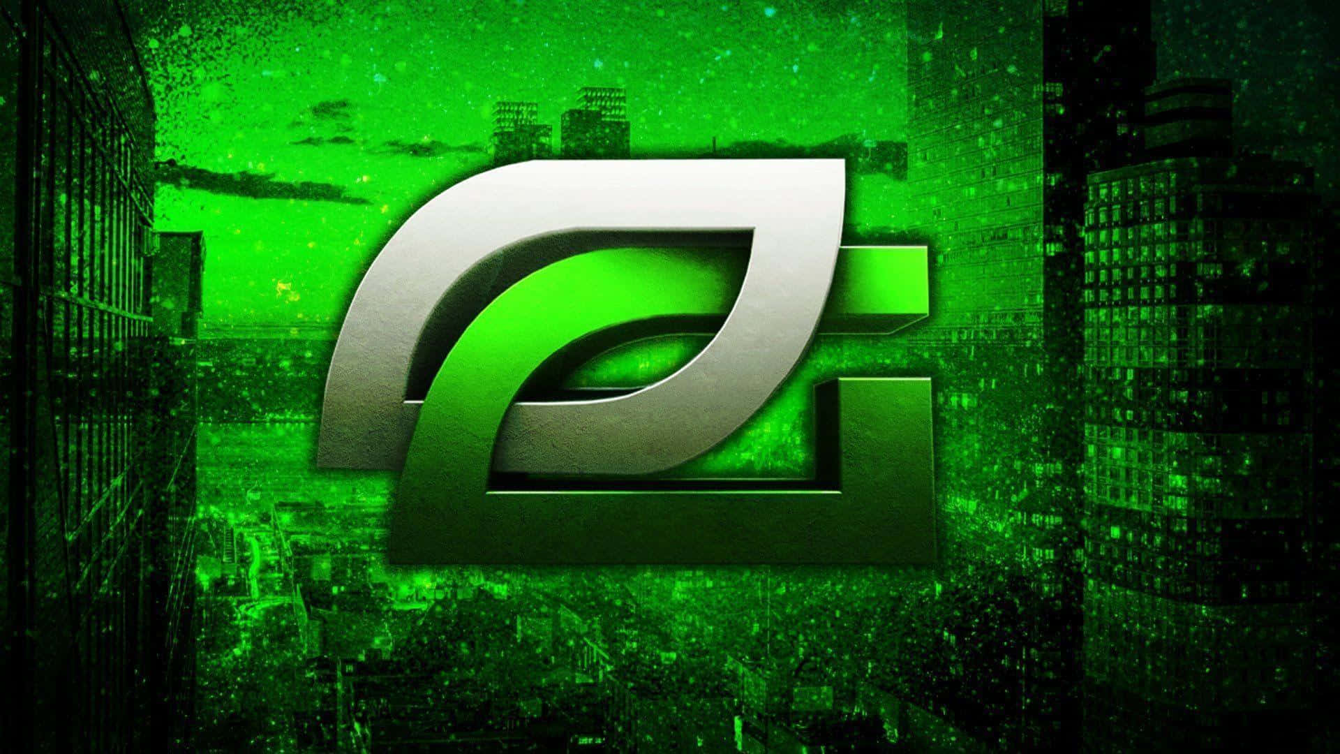 Optic Gaming Logo Green Background Wallpaper