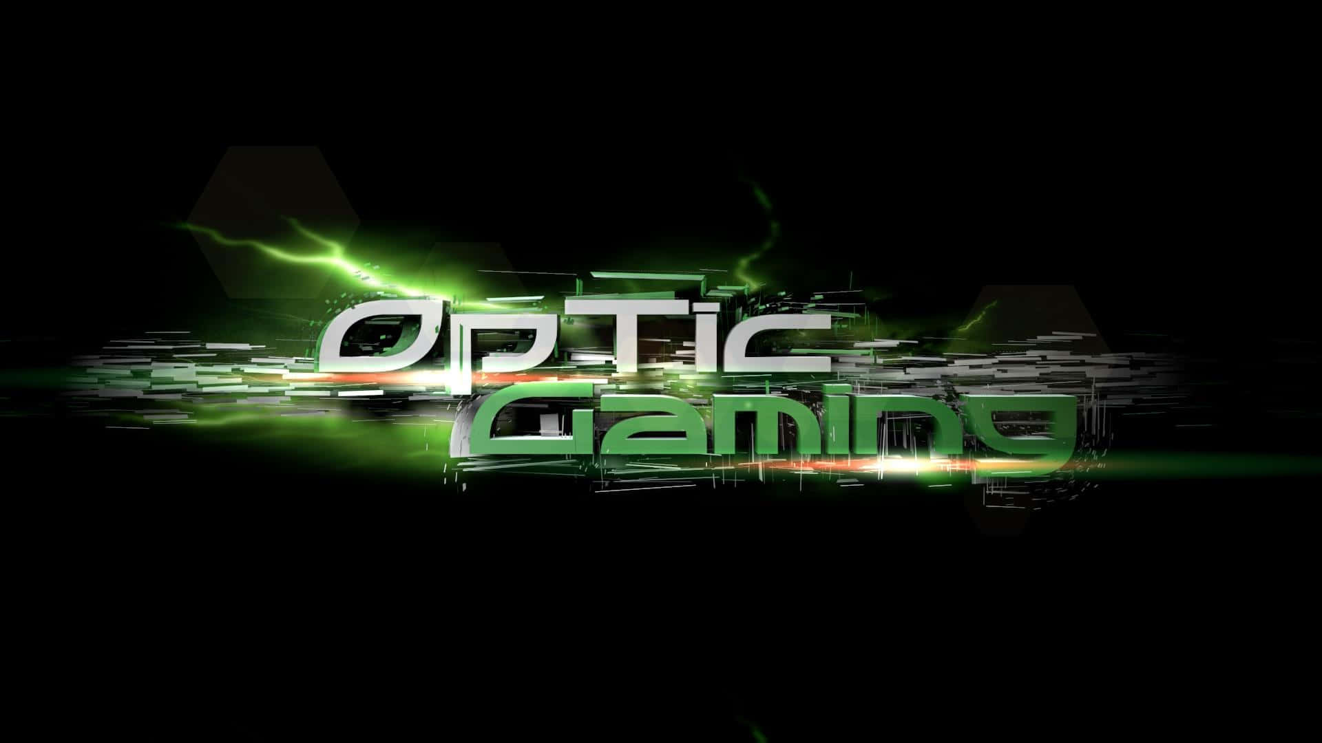 Optic Gaming Logo Green Energy Background Wallpaper