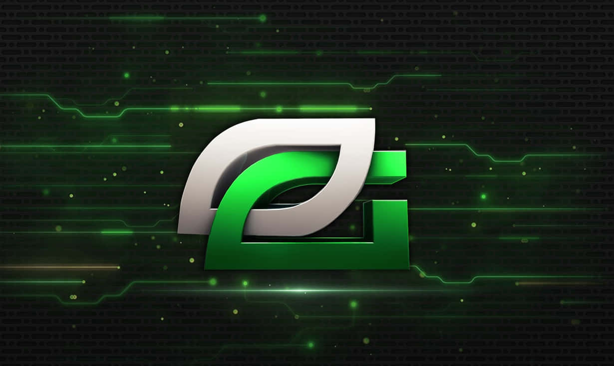 Optic Gaming Logo Green Energy Background Wallpaper