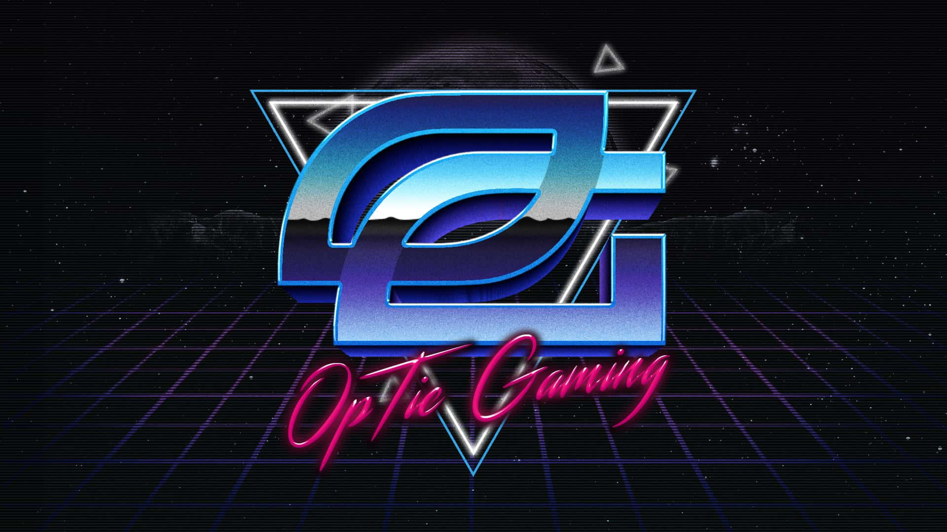 Optic Gaming Logo Retro Style Wallpaper
