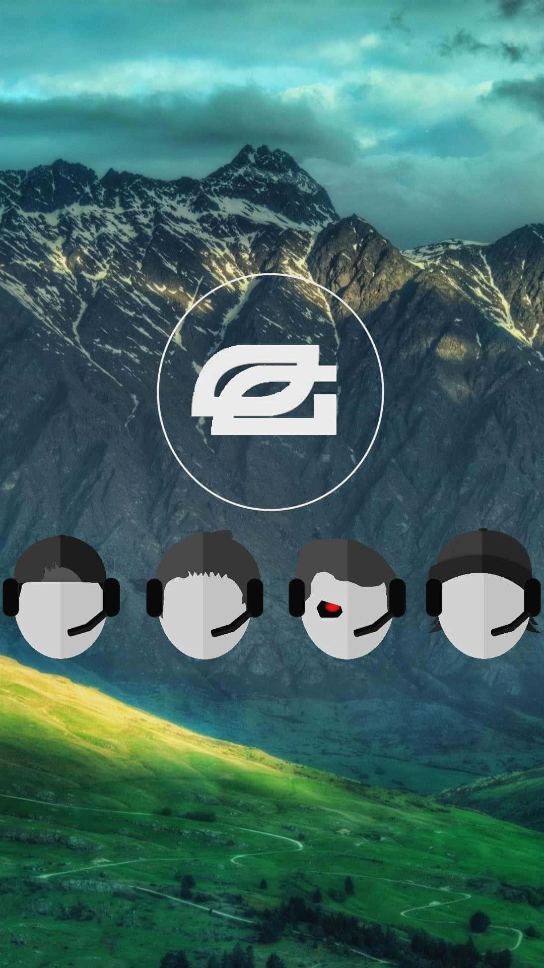 Optic Gaming Berg Achtergrond Wallpaper Achtergrond