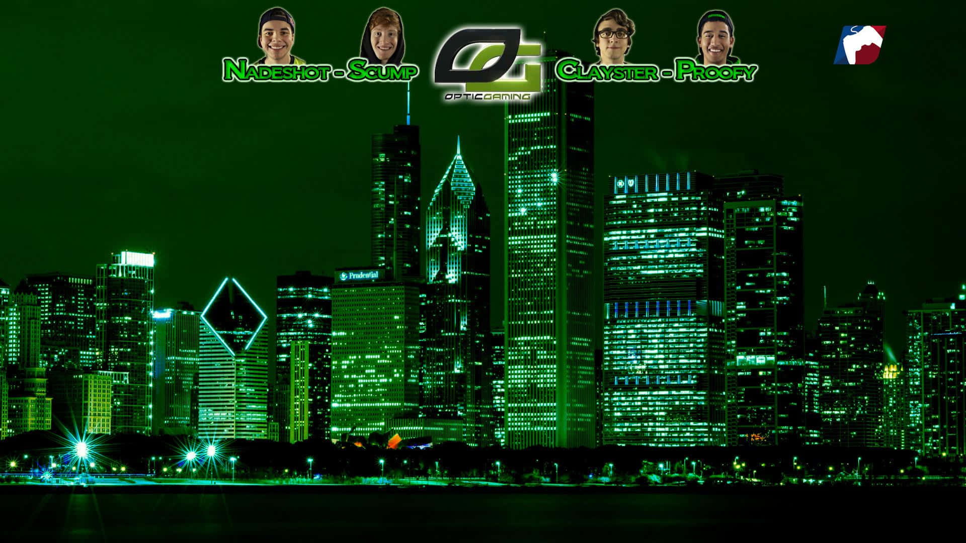 Optic Gaming Skyline Team Members Wallpaper