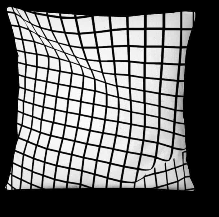Optical Illusion Grid Pillow PNG