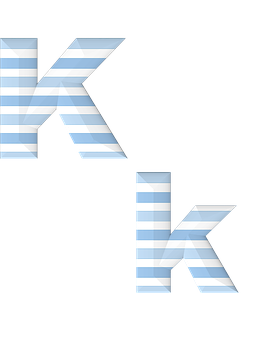 Optical Illusion Letters K PNG