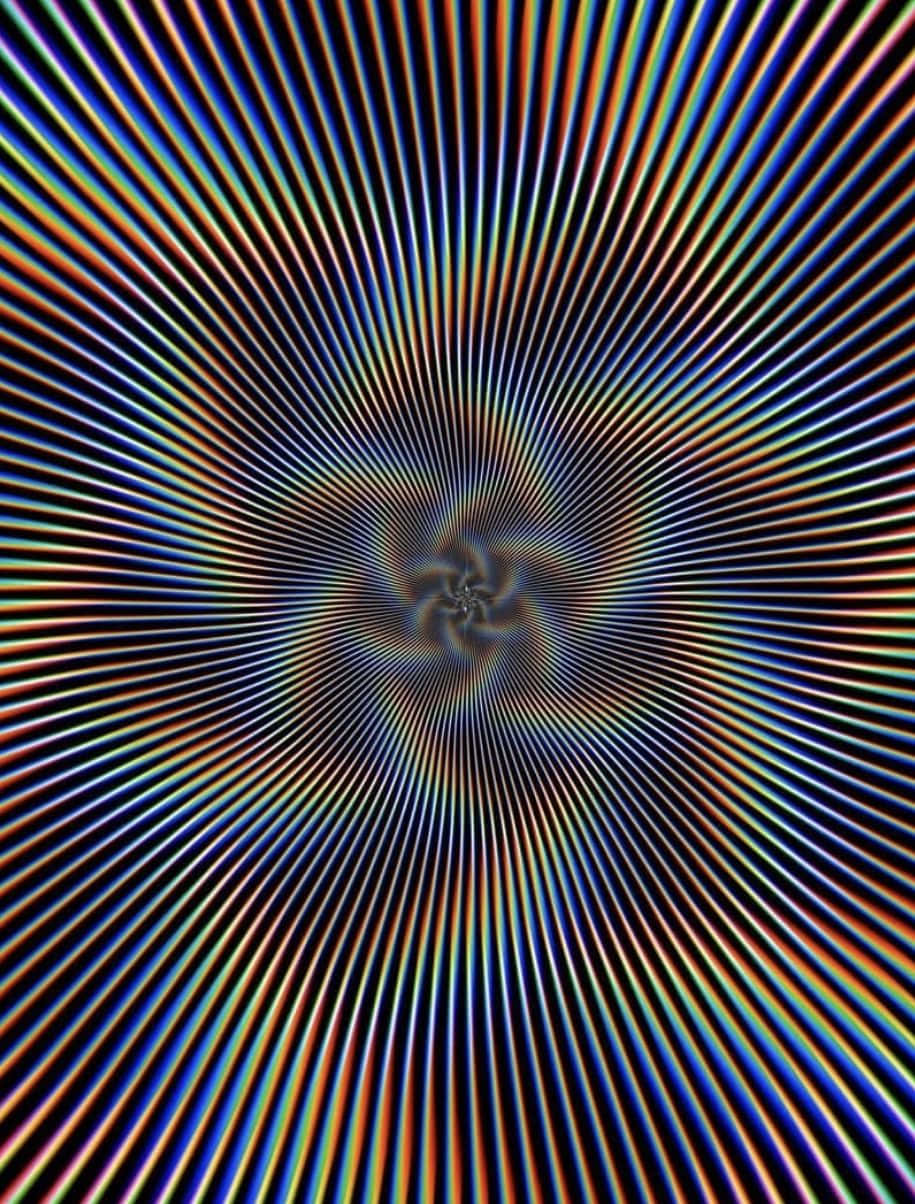 Rainbow Trippy Optical Illusion Picture 915 x 1204 Picture