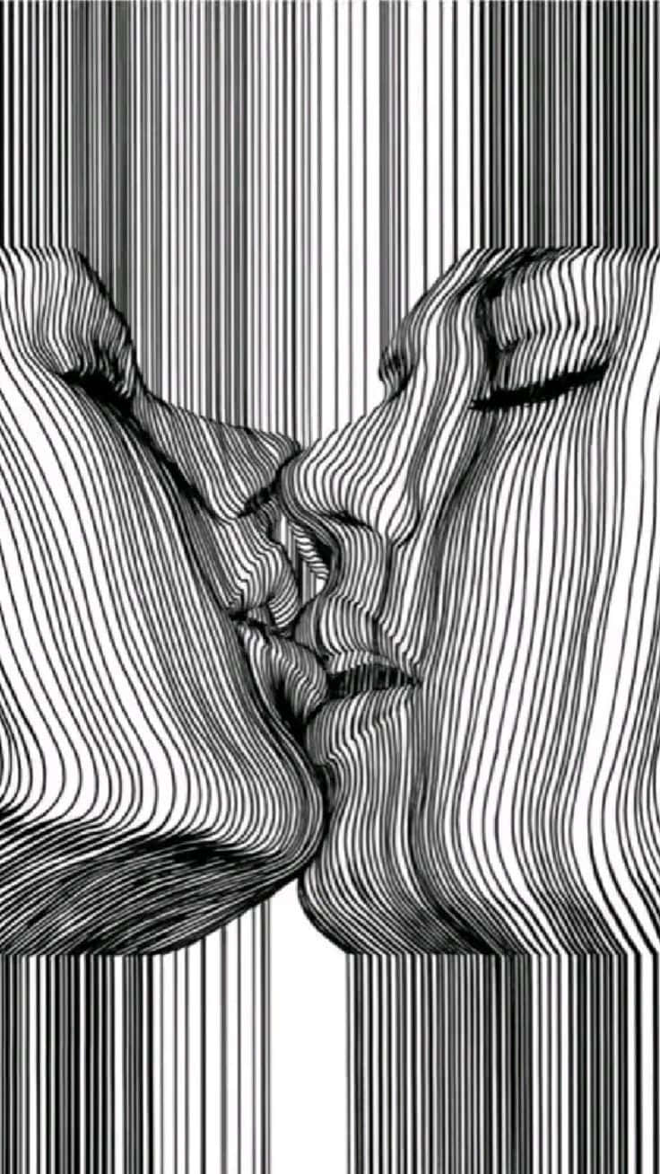 Kissing Optical Illusion Picture 736 x 1308 Picture