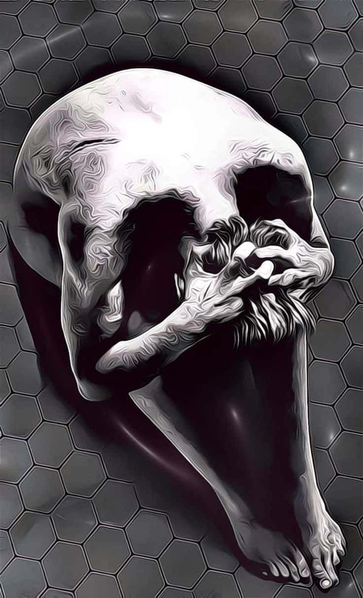 Skull Optical Illusion Picture 736 x 1210 Picture