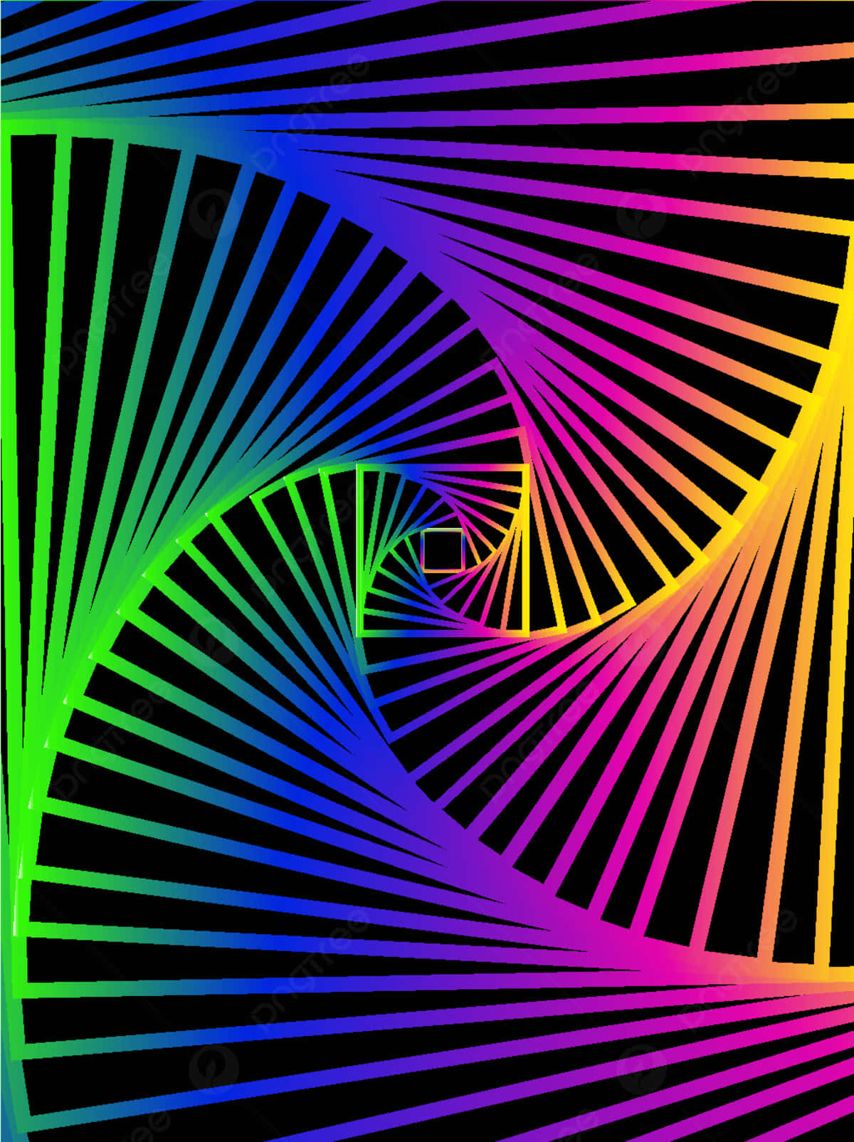 Mind-bending Circular Pattern Optical Illusion Wallpaper