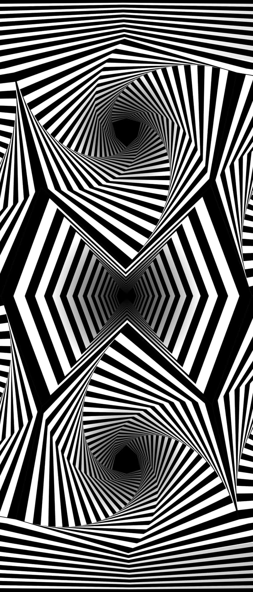 Mind-boggling Geometric Optical Illusion Wallpaper