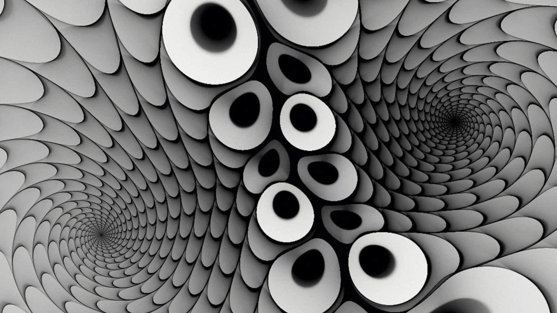 A Mind-bending Optical Illusion with Swirling Patterns Wallpaper