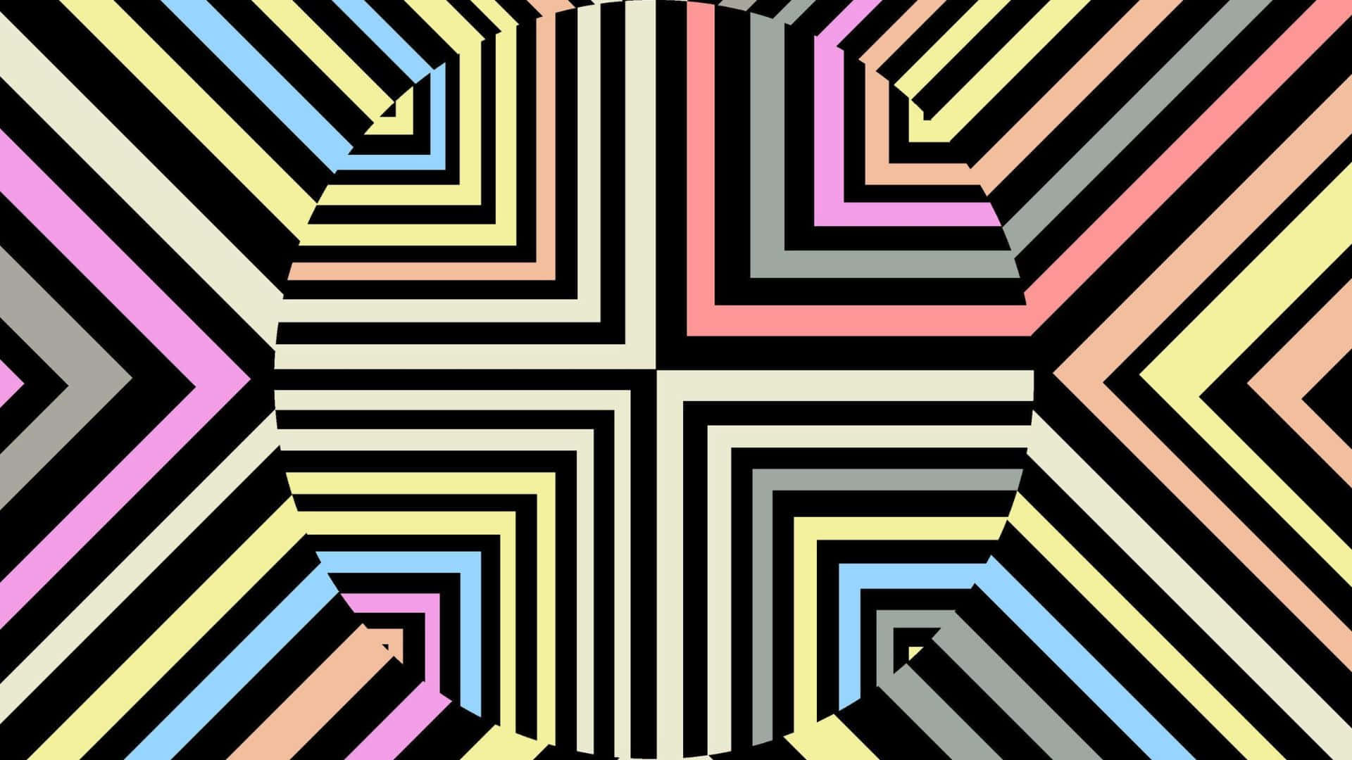 Mesmerizing Geometric Optical Illusion Wallpaper
