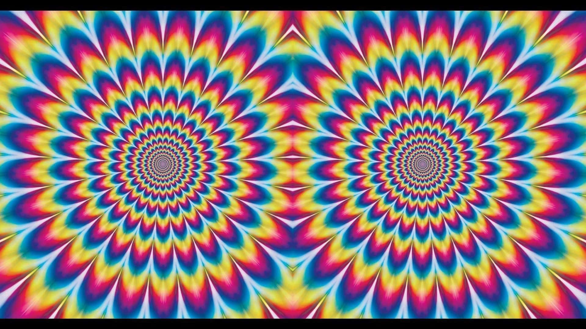 Captivating Spiral Optical Illusion Wallpaper