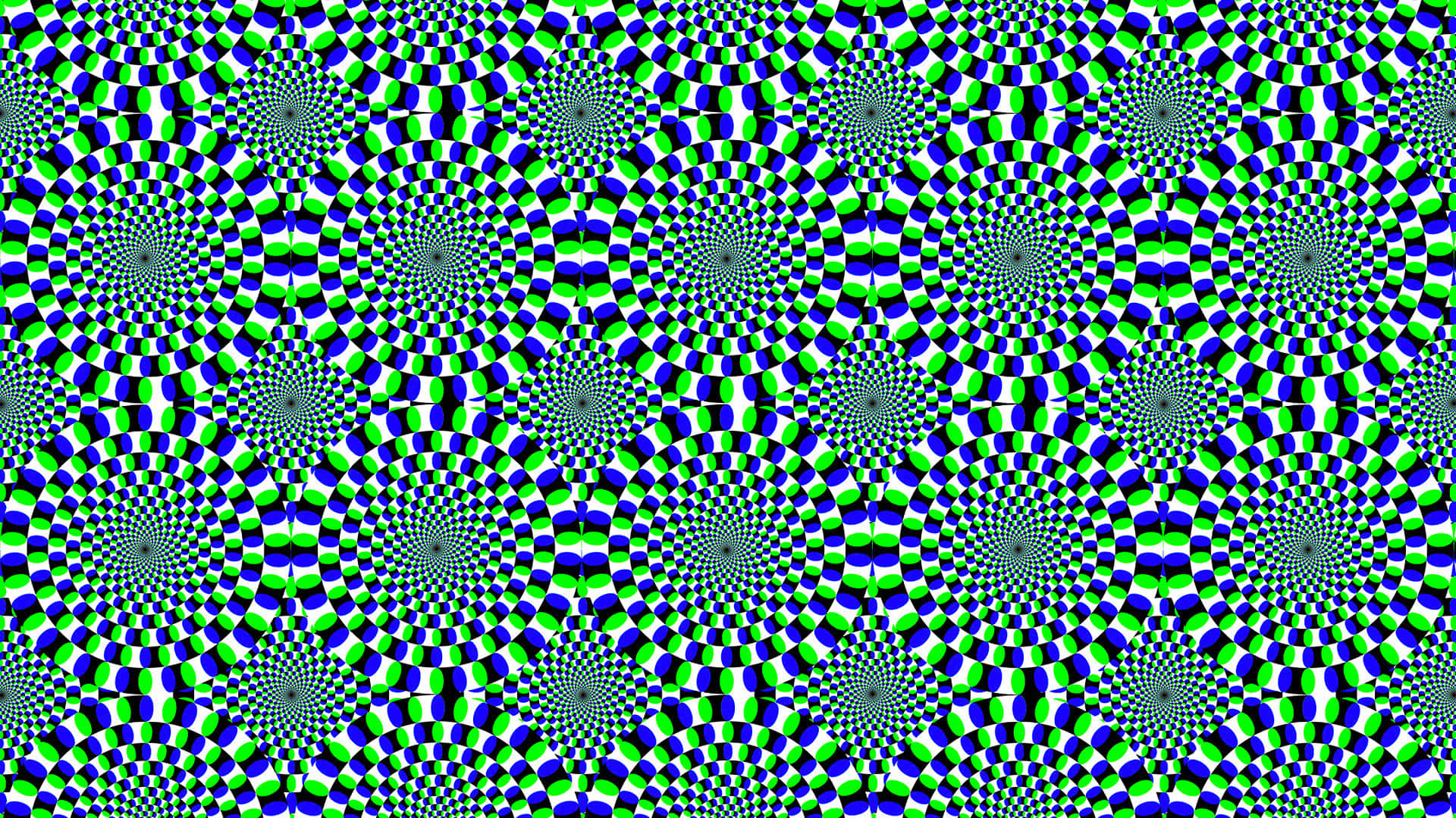 Spiral of Colors in Optical Illusion Wallpaper