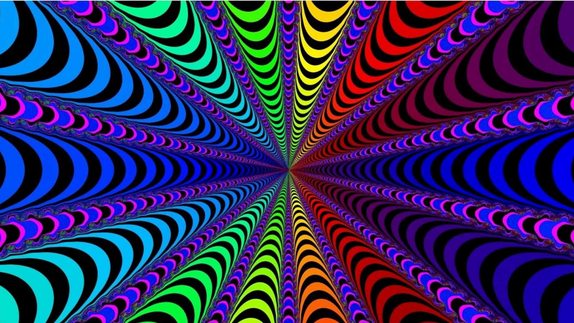 Fascinantepapel Tapiz De Ilusiones Ópticas En Espiral Fondo de pantalla