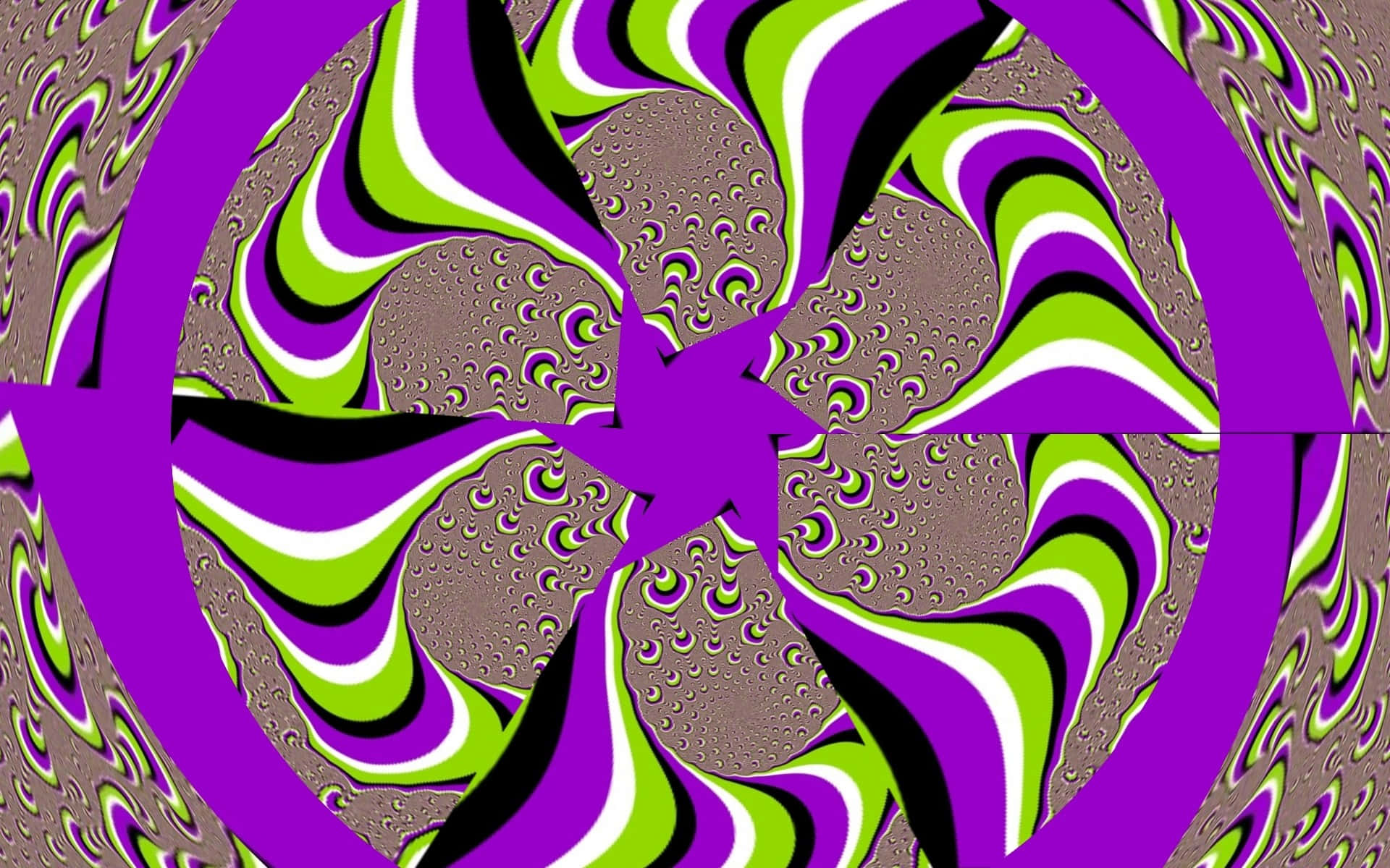 Mind-Bending Spiral Optical Illusion Wallpaper