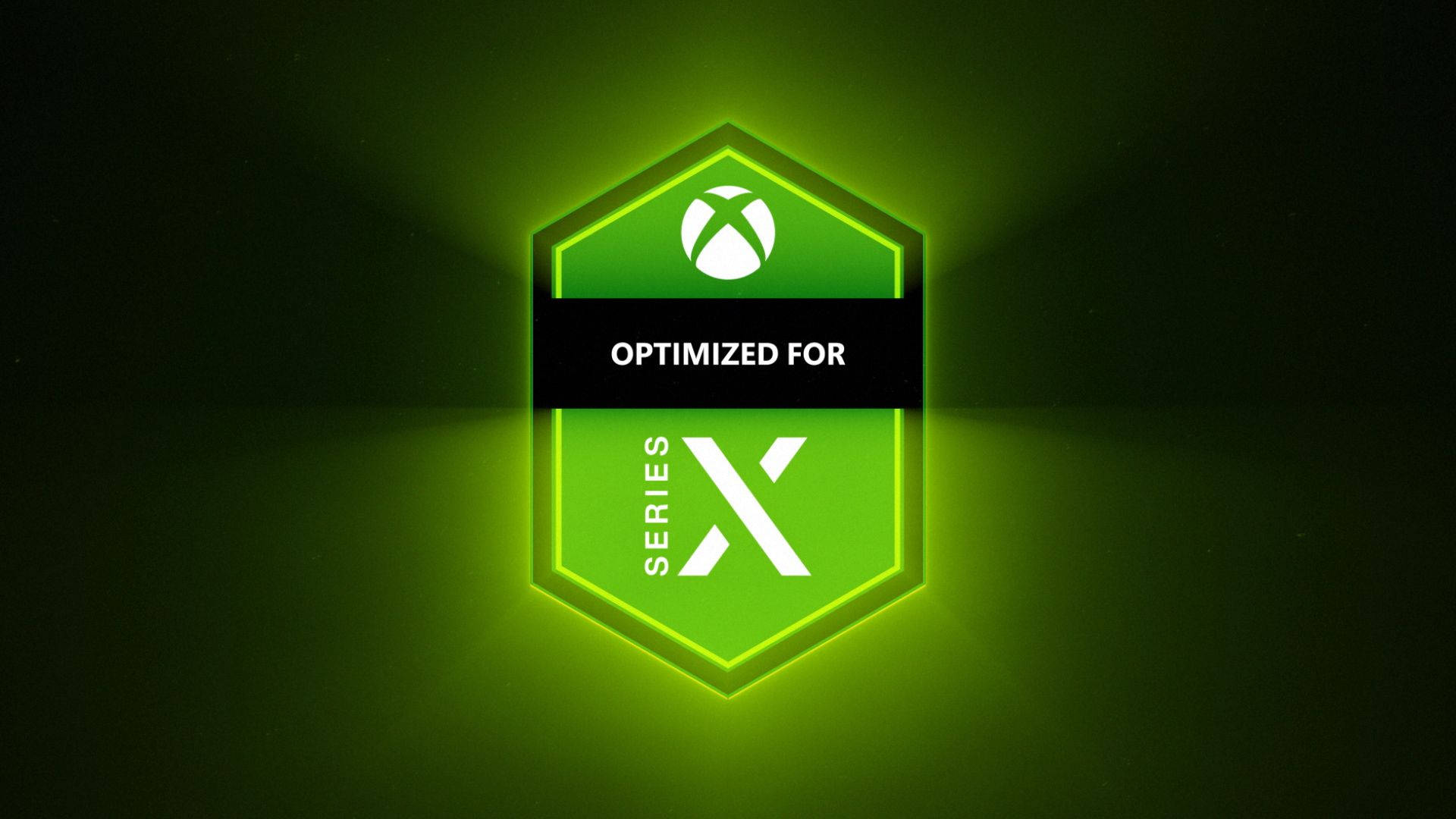Optimeret Til Xbox Series X-logo Wallpaper