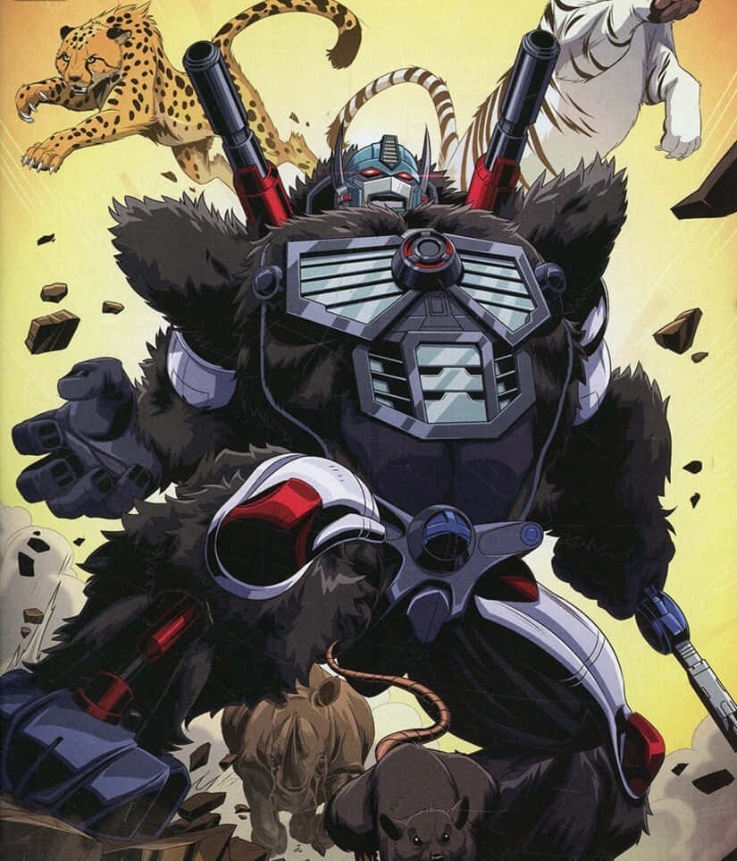 Optimus Primaland Beast Warriors Wallpaper