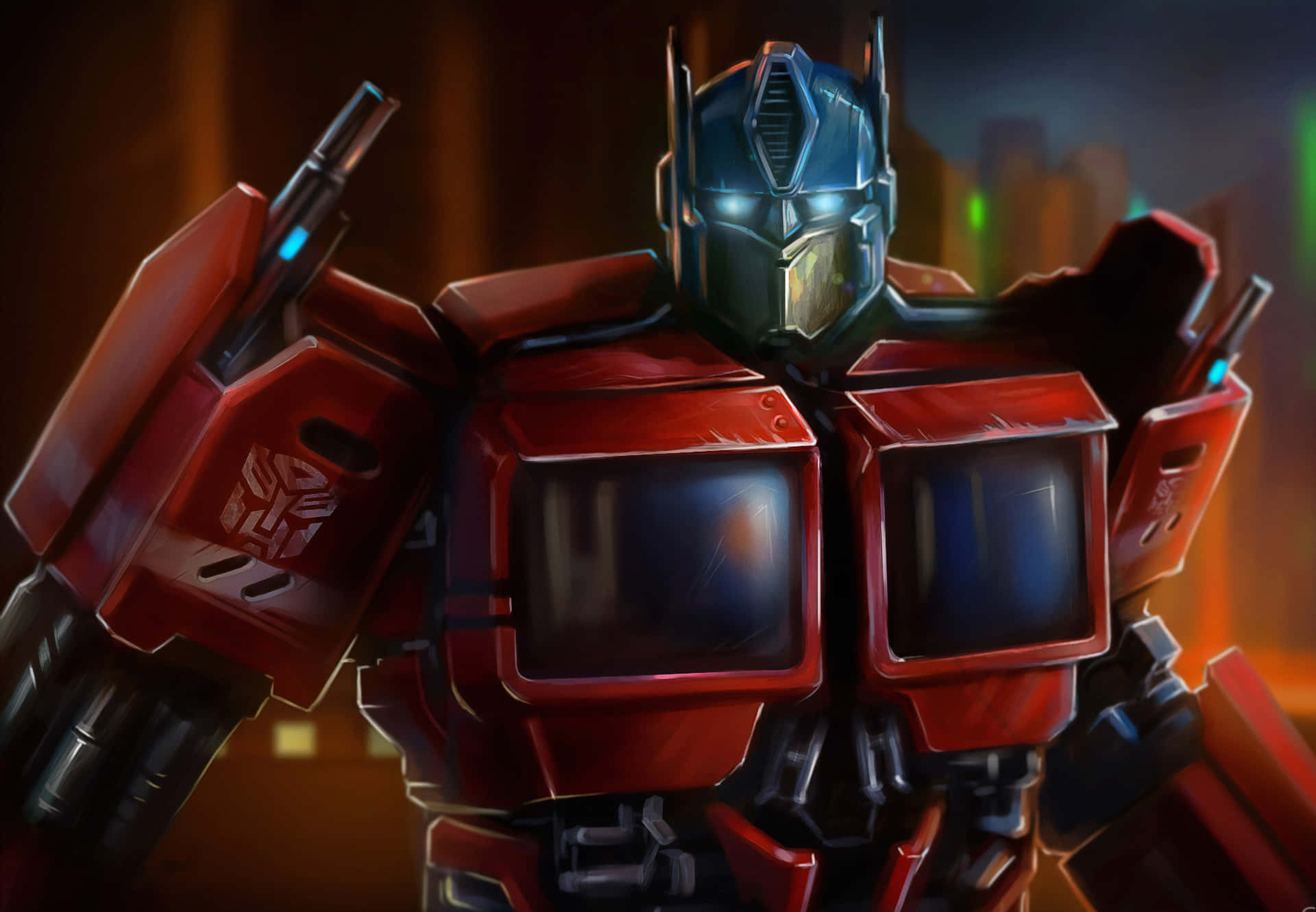 Gear up and get ready to have interstellar adventures with Optimus Prime! Wallpaper