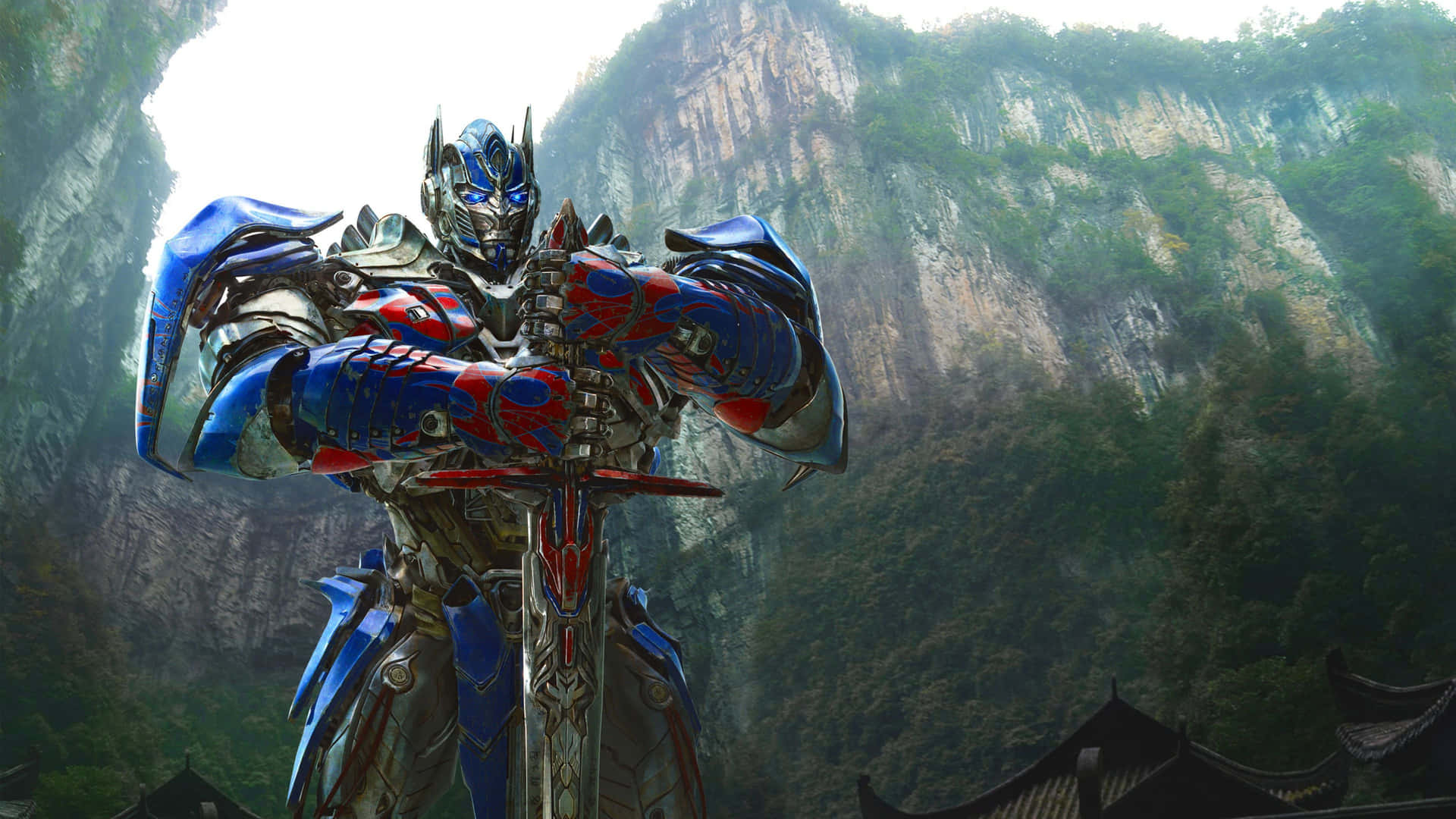 The power of Optimus Prime in striking 4K resolution Wallpaper
