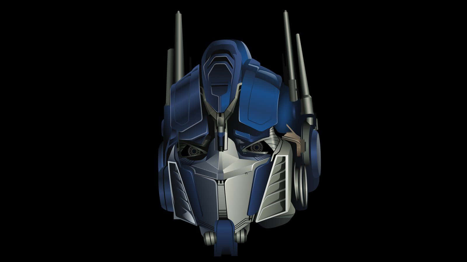 Optimus Prime Face Head Vector Wallpaper