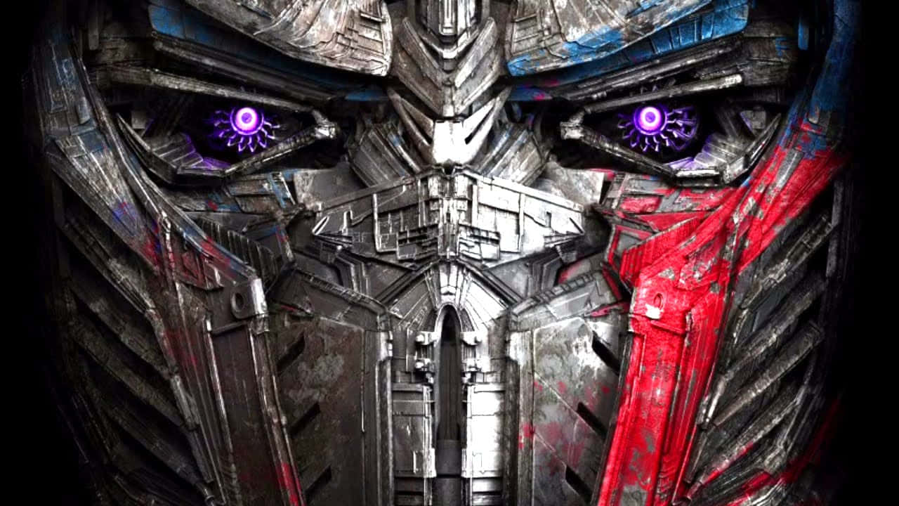Optimus Prime Face Faded Paint Wallpaper