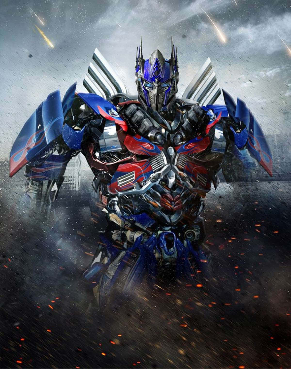 Optimus Prime Face Extinction Form Wallpaper
