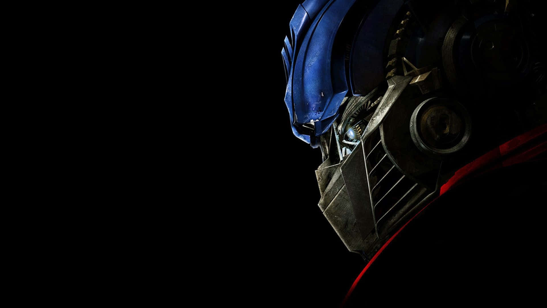 Optimus Prime Face Dark Side Profile Wallpaper