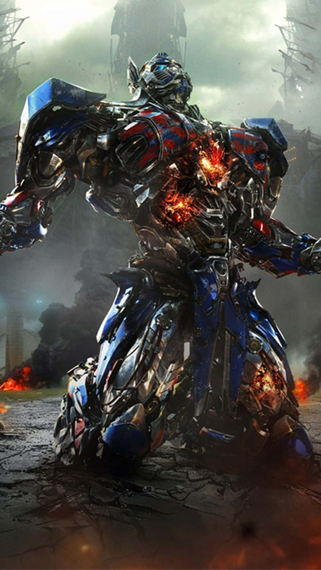 Optimus Prime Face Age Extinction Wallpaper