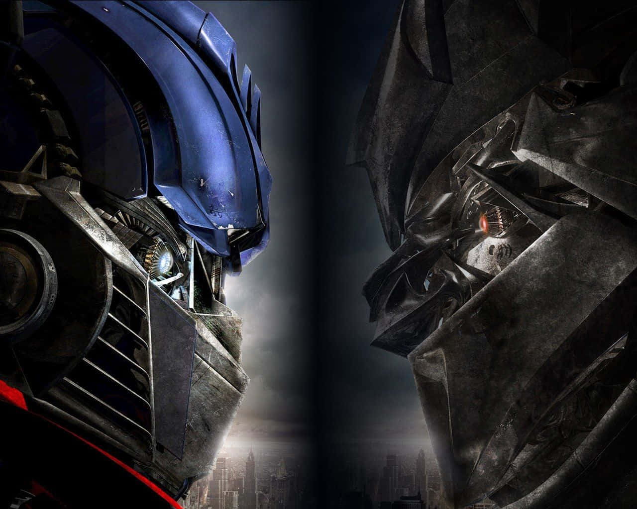 Robot There: The Incredible Face of Optimus Prime Wallpaper