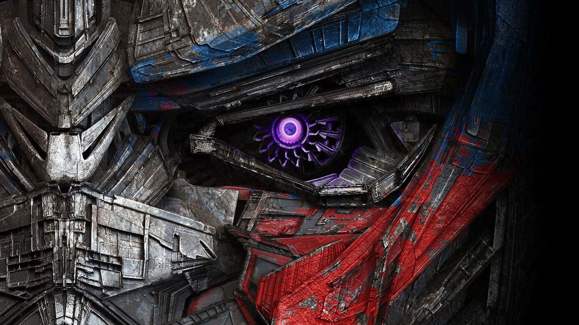Optimus Prime Face Purple Eyes Wallpaper
