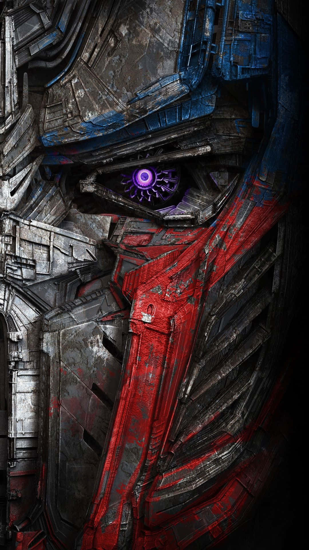 Optimus Prime Face Half View Wallpaper