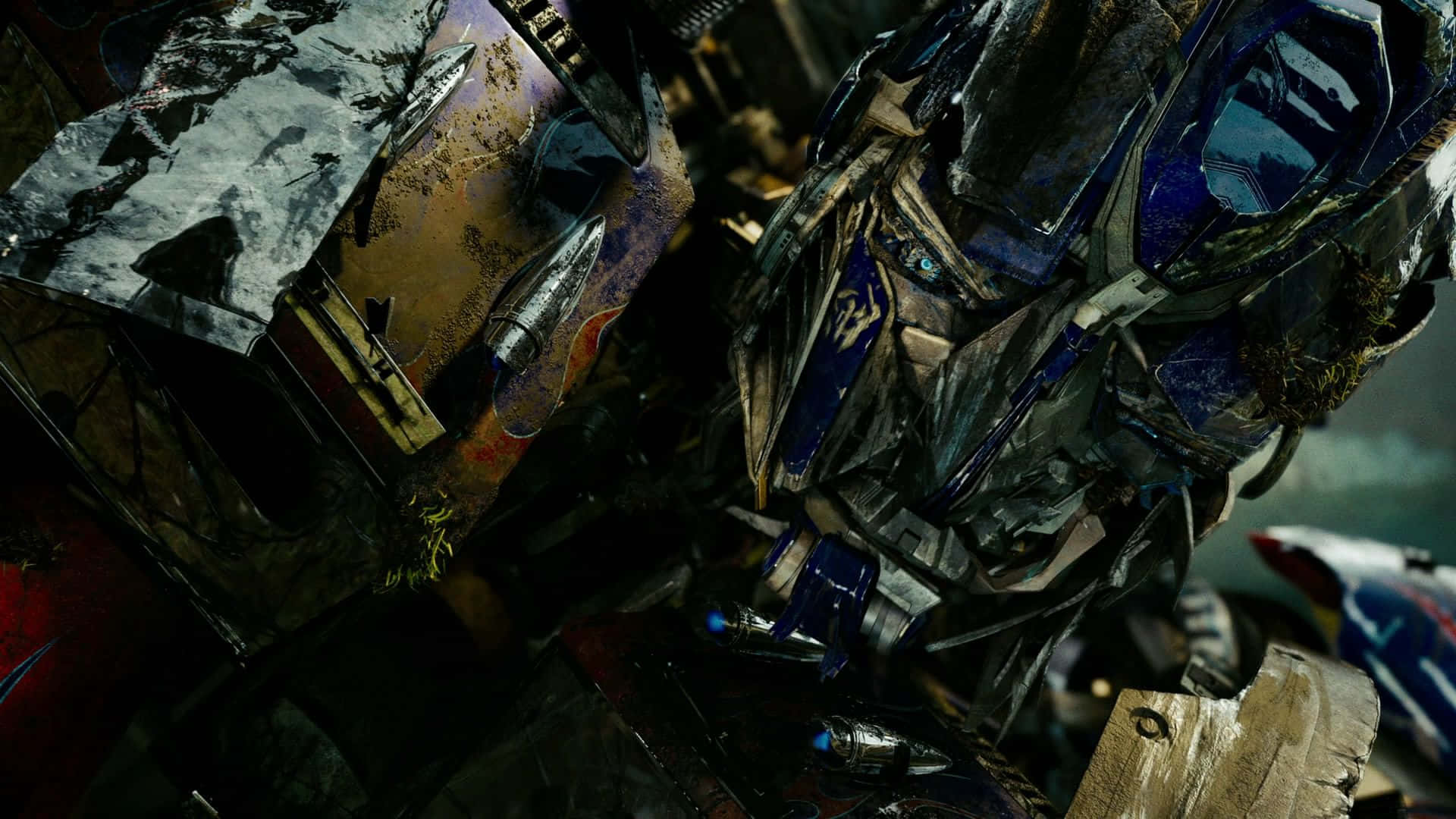 Optimus Prime Face Megatron Battle Wallpaper