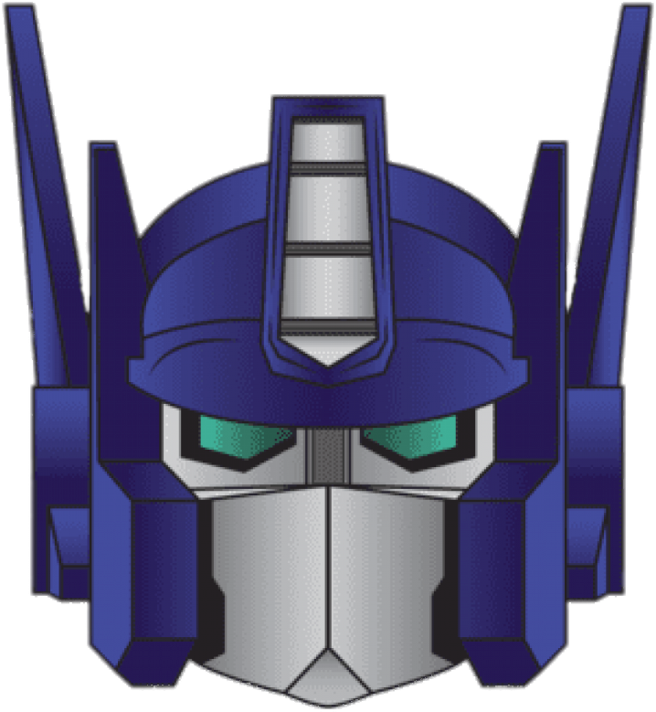 Optimus Prime Head Illustration PNG