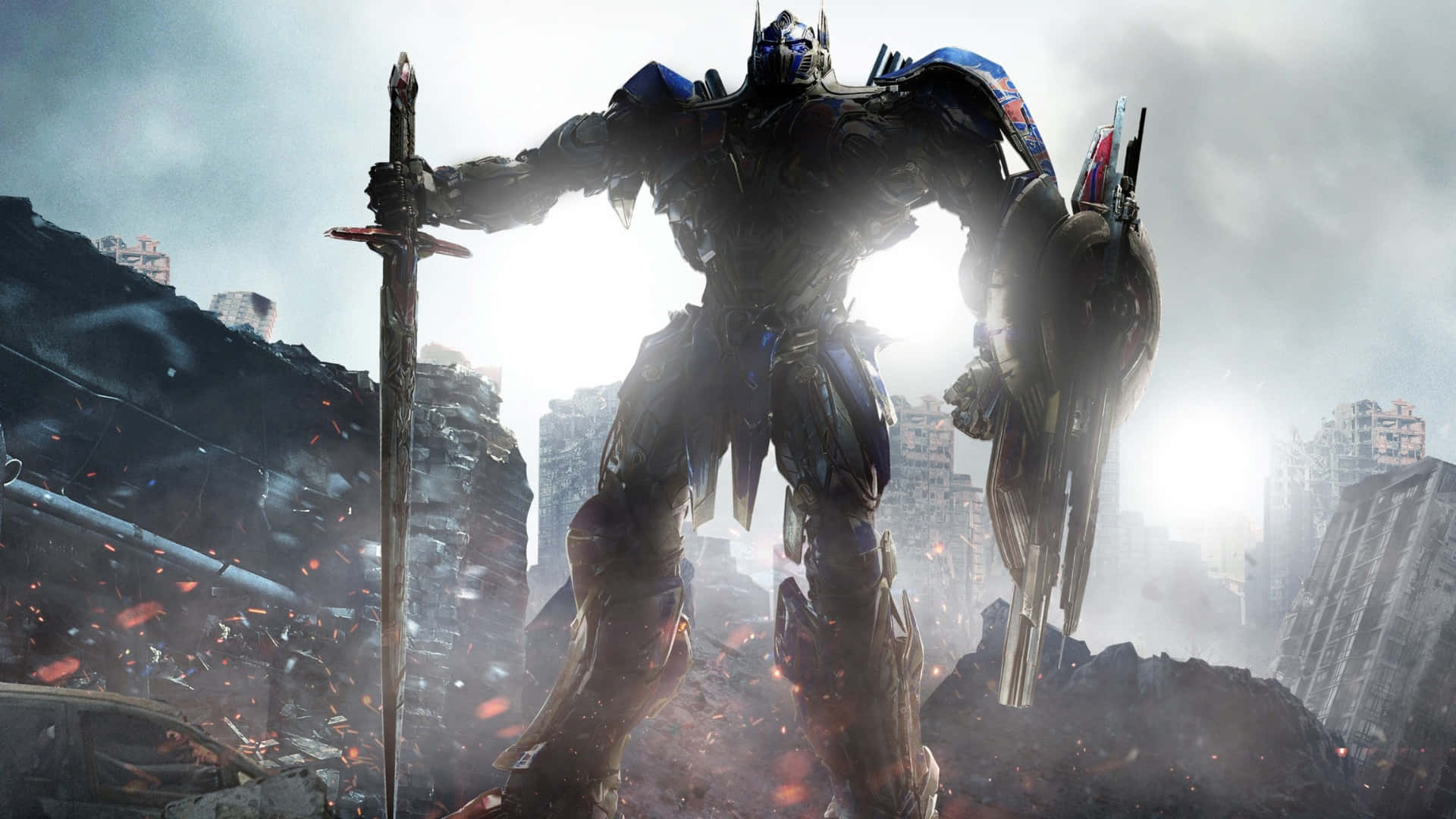 Optimus Prime Heroic Stance Wallpaper
