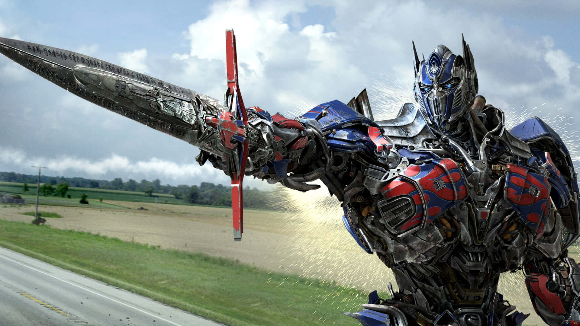 Optimus Prime Heroic Stance Wallpaper