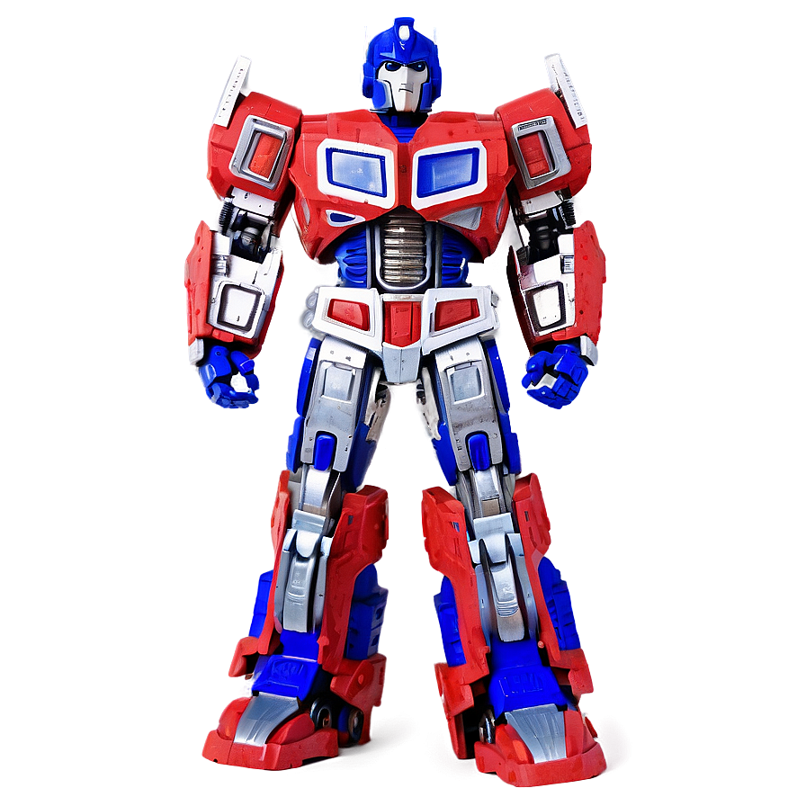 Download Optimus Prime Iconic Standing Pose Png 89 | Wallpapers.com