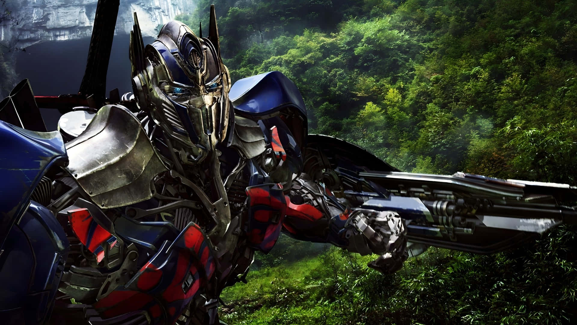 Optimus Prime In Action Wallpaper